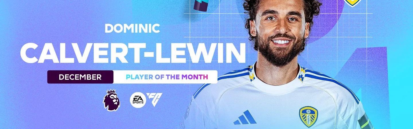 南宫NG28-5场攻入6球，利兹联前锋勒温当选英超12月最佳球员